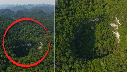 NEVEROVATNO: Našli rupu u zemlji, spustili se 120m i otkrili novi svet - ogromnu prašumu! Otvor bio širok 190 metara, a na dnu i skeleti