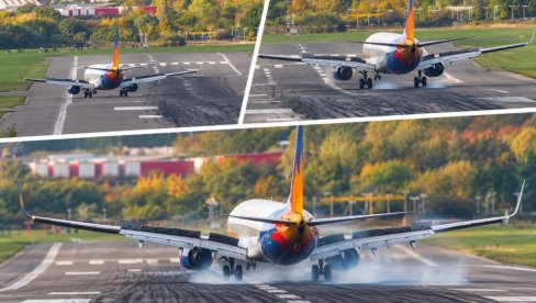 Drama: Avion sleteo, odskočio, pa skrenuo u travu – Sekunde pune neizvesnosti (video)