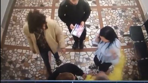 UPAD U OPŠTINU ZEMUN: Muškarac snimao zaposlenu koja boluje od kancera, pa joj uputio udarac u glavu (VIDEO)