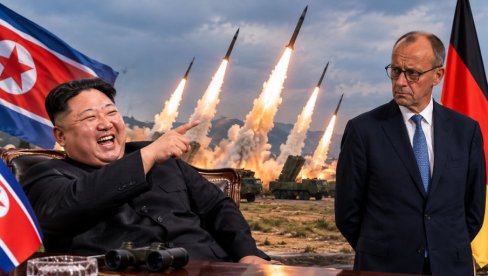 SEVERNA KOREJA POŽELELA MERCU DOBRODOŠLICU KAKVU ĆE PAMTITI CEO ŽIVOT: Balističke rakete lansirane za nemačkog kancelara