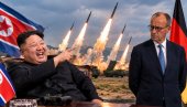 SEVERNA KOREJA POŽELELA MERCU DOBRODOŠLICU KAKVU ĆE PAMTITI CEO ŽIVOT: Balističke rakete lansirane za nemačkog kancelara