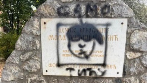 SRAMNO! Osvanuo grafit na spomen-ploči Milici Rakić