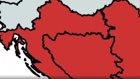 Nova mapa Evrope - PROVOKACIJA? Srbija, Hrvatska, Crna Gora i BiH u crvenom