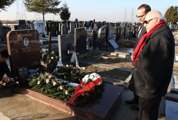 Председник Галатасараја у посети гробу Марка Ивковића