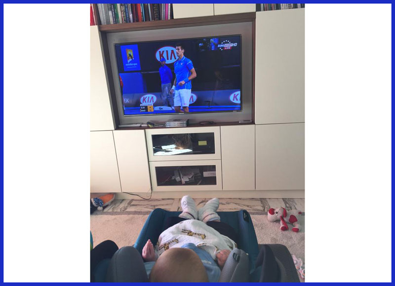 ФОТО: Ево како Стефан бодри тату Новака