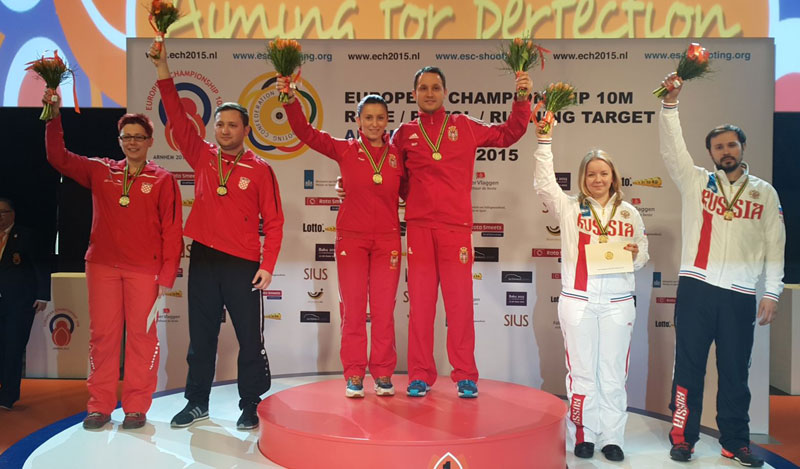 Андреа и Милутин златни на ЕП у стрељаштву