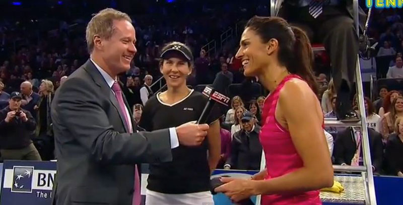 ВИДЕО: Сабатини победила Селешову у Медисон сквер гардену