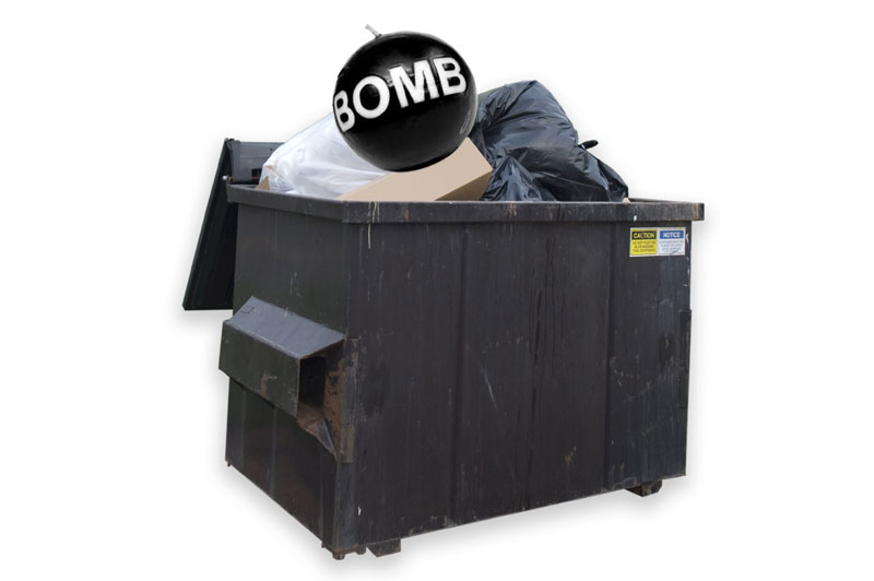 Апел МУП: Не остављајте бомбе по контејнерима