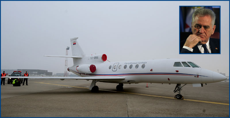 Николићев авион падао два километра