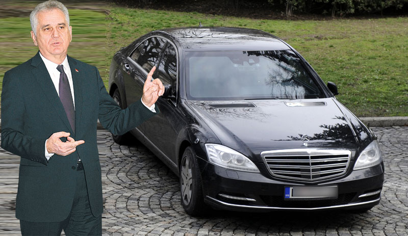 Мерцедес завадио Николића и полицију