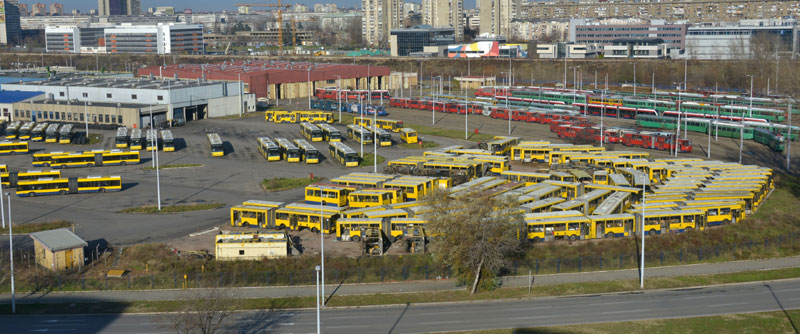 Горео виљушкар у гаражи ГСП на Дорћолу