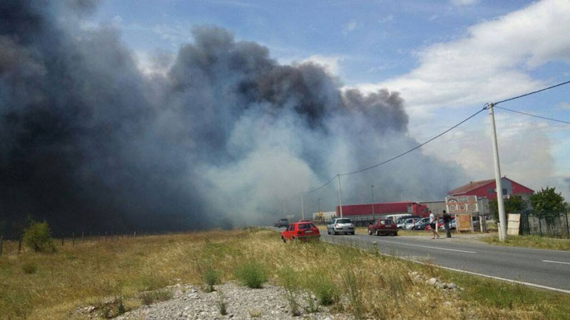 Пожар на Ловћену, чују се детонације заостале муниције