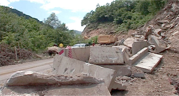 Одрон на барској прузи код Пријепоља, саобраћај у прекиду