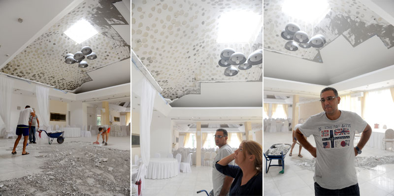 Плафон се сручио на младожењу и певеча!