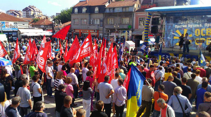 Митинг опозиције у Нишу