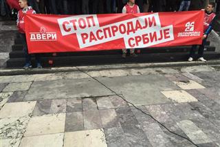 Протест ДСС и Двери: Зауставите продају Телекома