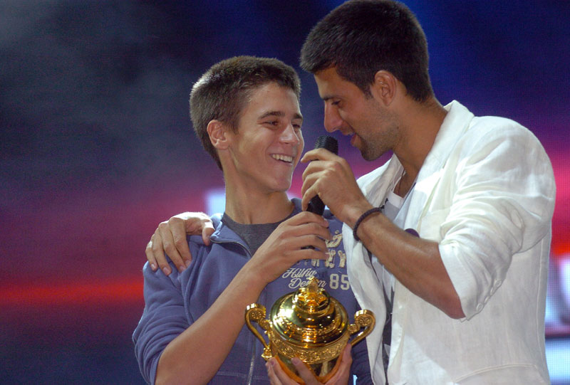 Новак у Пекингу игра са братом Ђорђем