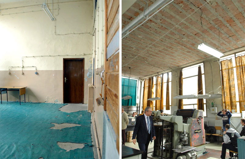 Рачун блокиран, школа као руина