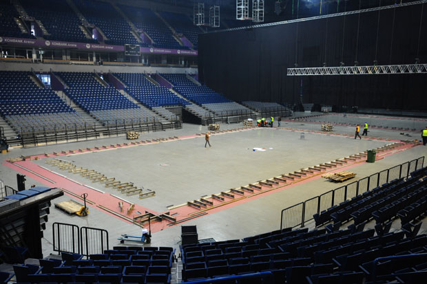 У “Комбанк арени” почела монтажа базена за ЕП у ватерполу: Спектакл за сва времена