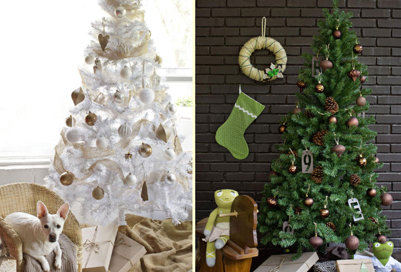 Обучена јелка и необични украси