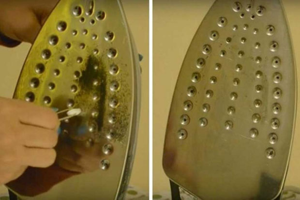 Како да на најједноставнији начин очистите залепљене наслаге на пегли