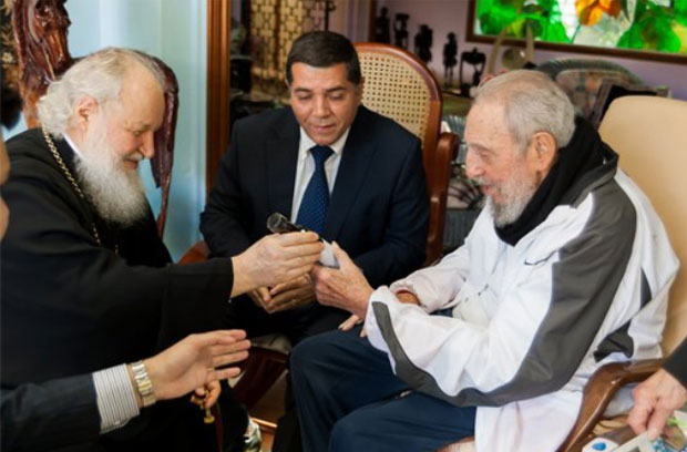 Фидел Кастро примио патријарха Кирила