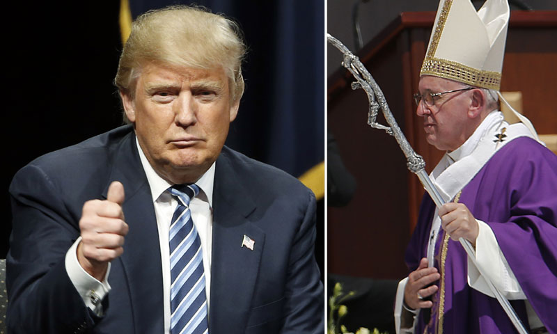 Папа: Трамп није хришћанин; Трамп: Папа ће желети да будем председник ако ДАЕШ нападне Ватикан