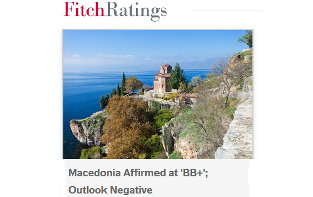 Фич потврдио Македонији рејтинг ББ плус