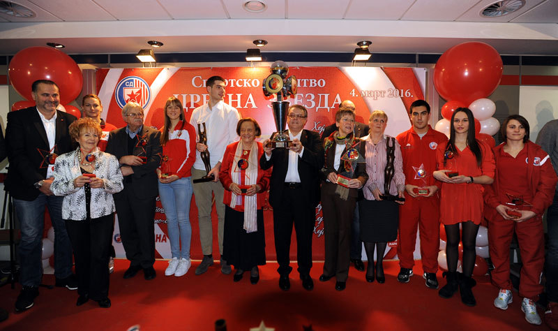 Митровић и Аруновићева најбољи спортисти СД Црвена звезда у 2015. години