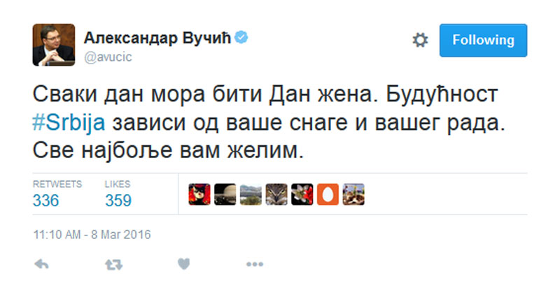 Премијер честитао дамама 8.март