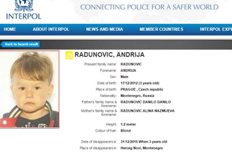 Мајка одвела Андрију преко Хрватске