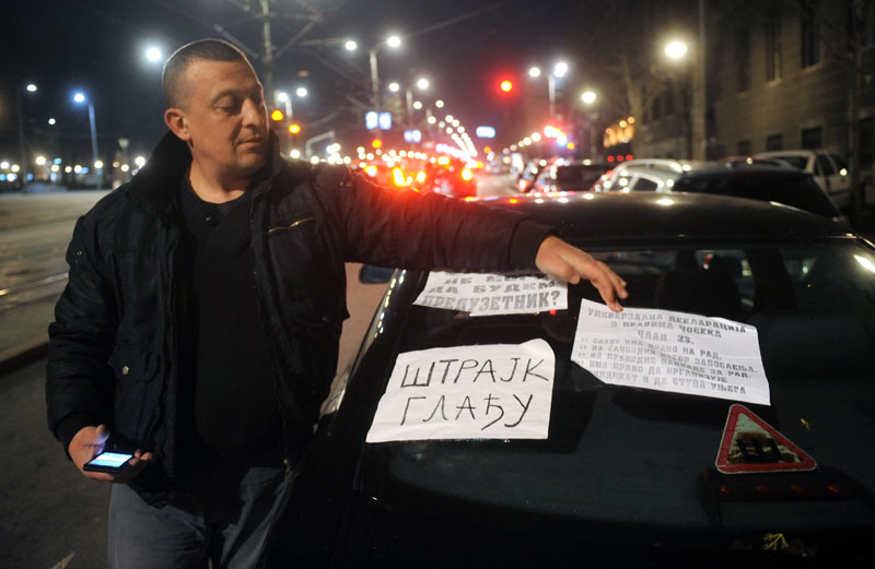 Обећање, па крај штрајка таксиста