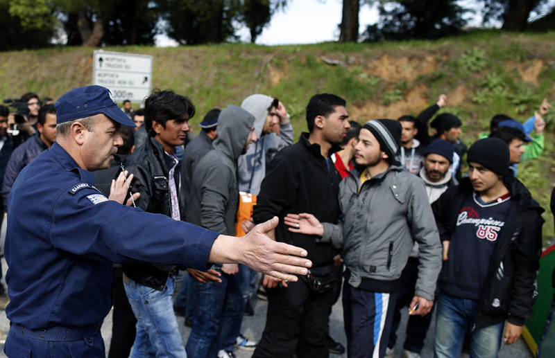 Протест миграната и избеглица у Атини