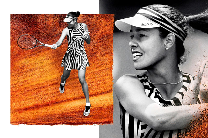 Ана Ивановић у црно-белом на Ролан Гаросу