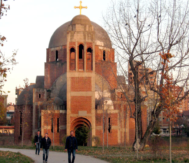 Нови инцидент на храму Христа Спаса у Приштини 