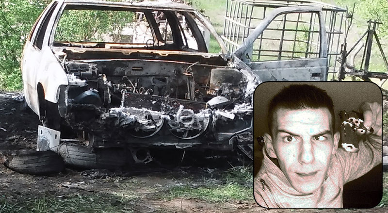 Запалио девет возила у очевом сервису, па наставио да прети укућанима!