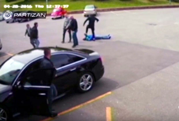 ВИДЕО: Напад на Вазуру, члан обезбеђења брутално претучен