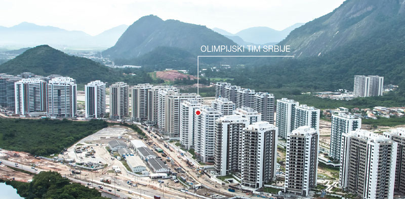 За Србију осам спратова у Рију