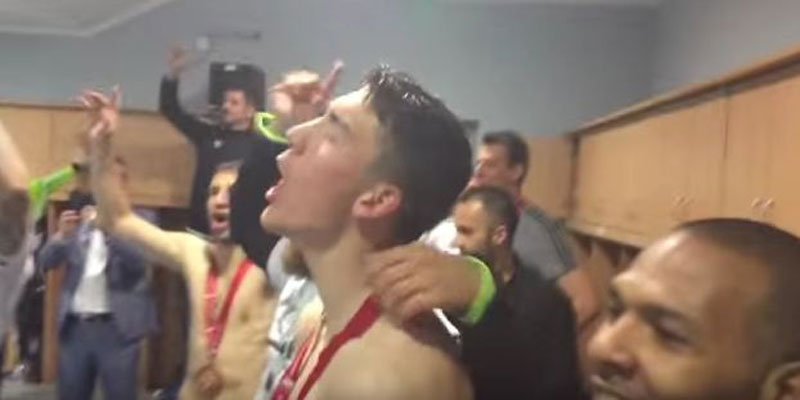 ВИДЕО: Славље играча Партизана у свлачионици