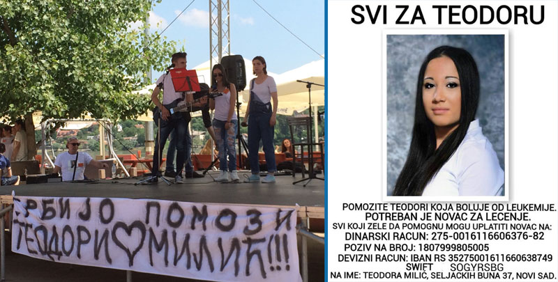 Нови Сад: За лечење Теодоре прикупили 7.000 евра