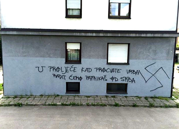 У Загребу осванули неонацистички графити против Срба
