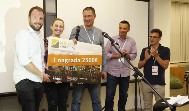 Međunarodni tim “Zapon” pobednik prvog Fintech hakatona u Srbiji