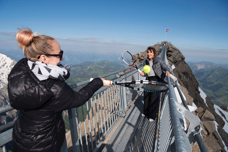 ВИДЕО: Јелена играла тенис на Алпима