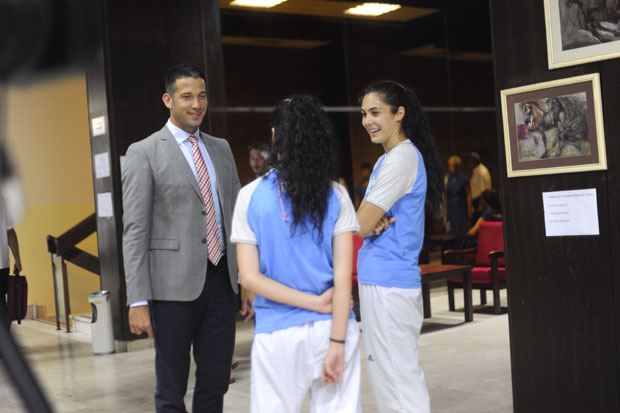 Удовичић посетио Милицу Мандић и Тијану Богдановић на припремама