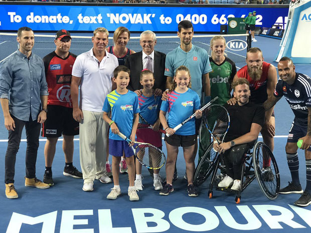 Вече са Новаком у Мелбурну за помоћ деци