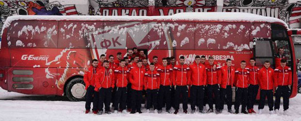 Звезда отишла у Словенију, Гроф повео 33 играча