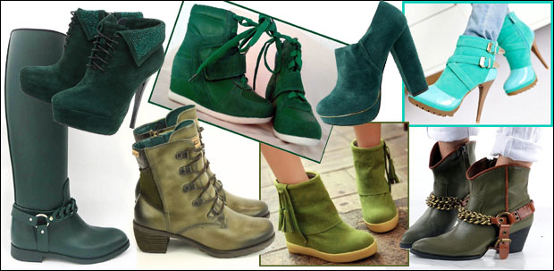 Обућа: Зелена, боја године