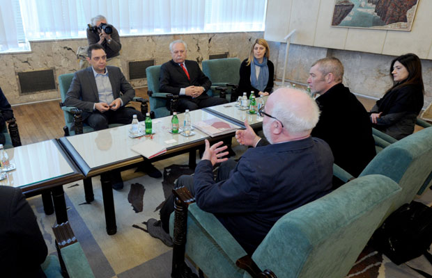 Вулин са представницима Међународног комитета Маутхаузена