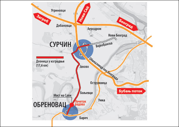 За две године до Чачка у шест трака