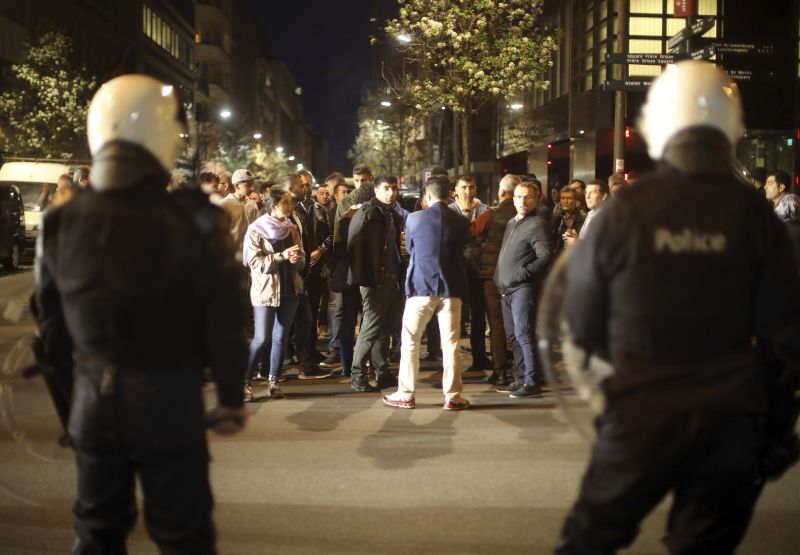 Сукоб присталица и противника турске владе у Бриселу